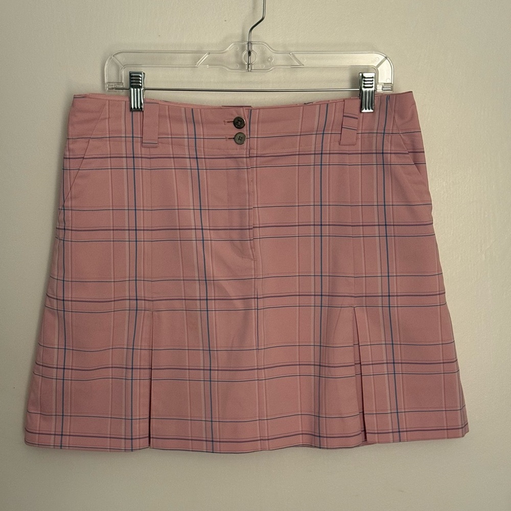 Nike Golf Pink Plaid Skirt